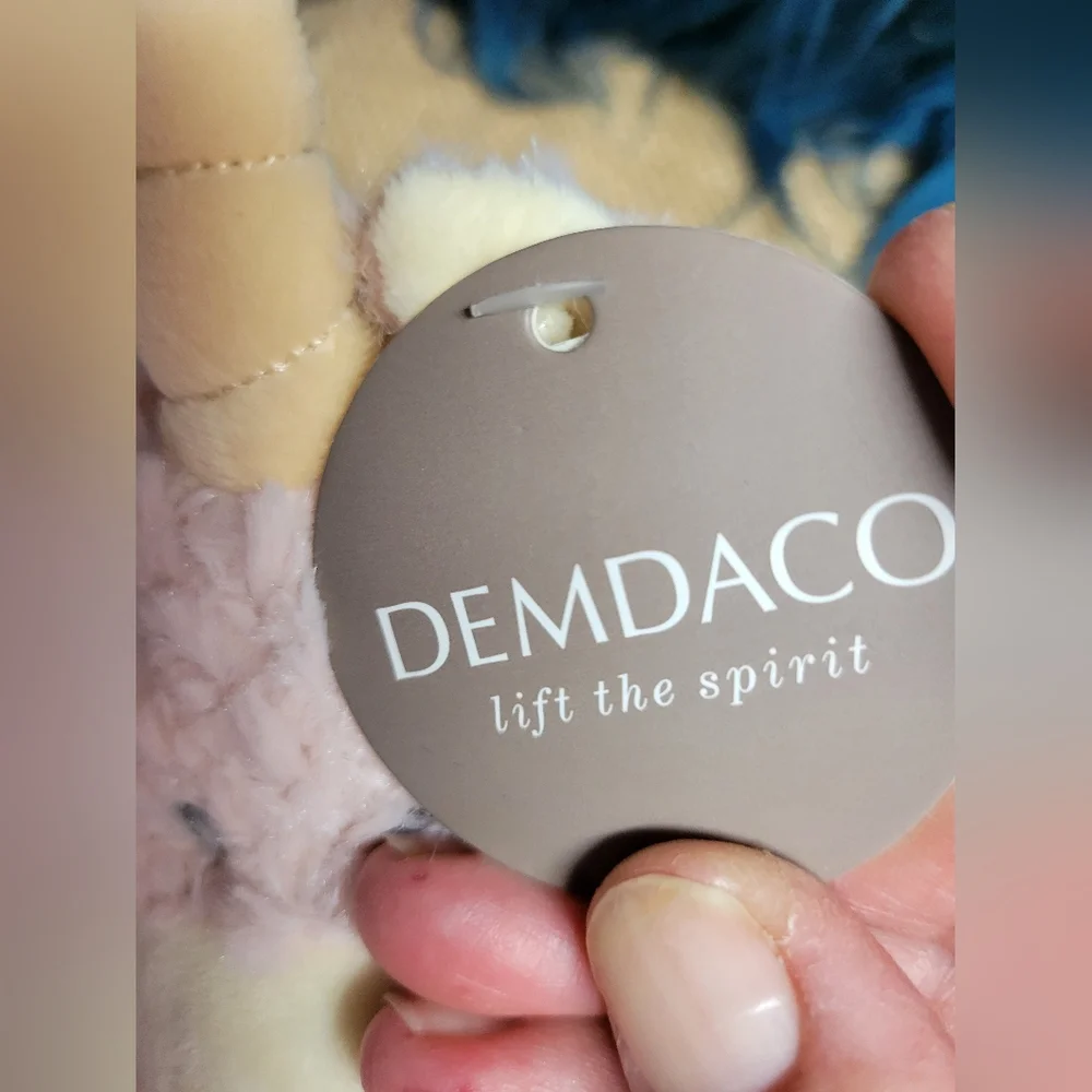 Demdaco plush unicorn rattle blanket